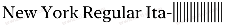 New York Regular Ita字体转换